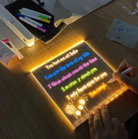 LED Note Board With Color Illuminated Painting