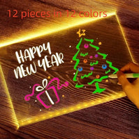 LED Note Board With Color Illuminated Painting