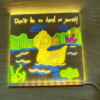 LED Note Board With Color Illuminated Painting