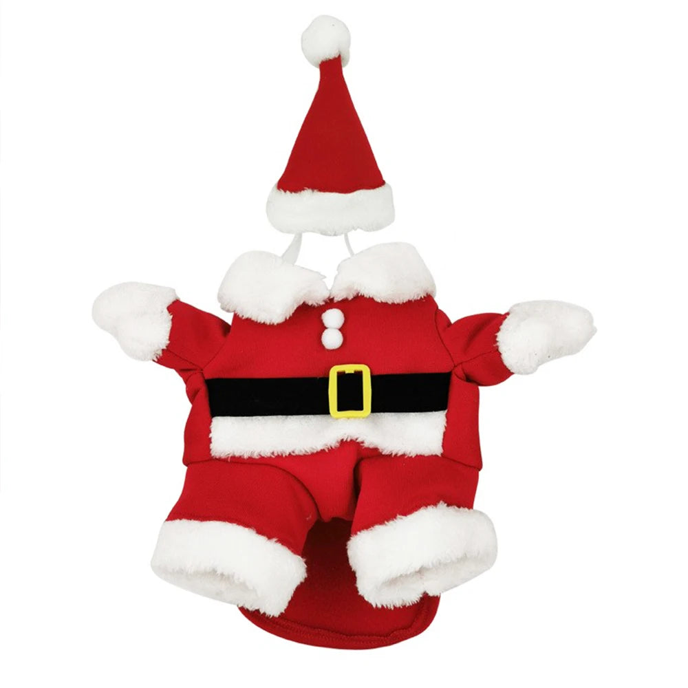 Christmas Pet Cute Santa Puppy/cat Costume