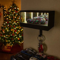 Car Garage Keychain Hanger With LED