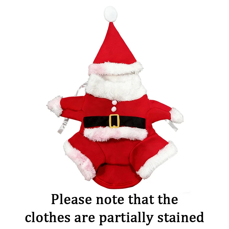 Christmas Pet Cute Santa Puppy/cat Costume