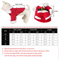 Christmas Pet Cute Santa Puppy/cat Costume