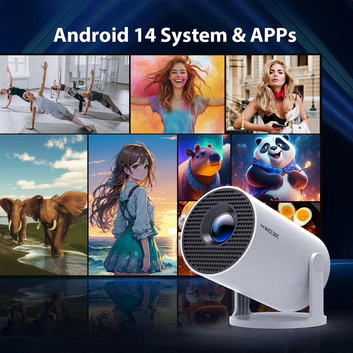 Magcubic Projector HY300 Pro 8K Android