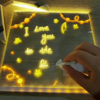 LED Note Board With Color Illuminated Painting